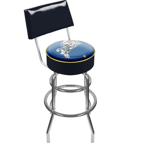 Navy Midshipmen Padded Bar Stool with Backrest - Click Image to Close