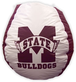Mississippi State Bulldogs Bean Bag Chair - Click Image to Close