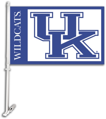 University of Kentucky Wildcats Car Flag & Wall Bracket - Click Image to Close