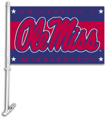 University of Mississippi - Ole Miss Car Flag & Wall Bracket - Click Image to Close