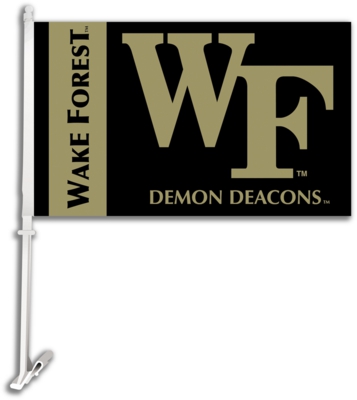 Wake Forest Demon Deacons Car Flag & Wall Bracket - Click Image to Close