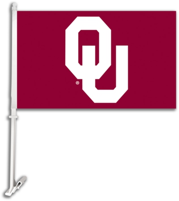 University of Oklahoma Car Flag & Wall Bracket - Click Image to Close