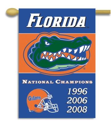 Florida Gators 2-Sided 28" X 40" Champion Years Banner - Click Image to Close