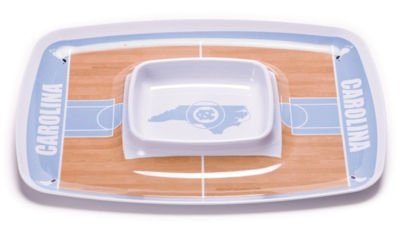 North Carolina Tar Heels Basketball Chip & Dip Tray - Click Image to Close