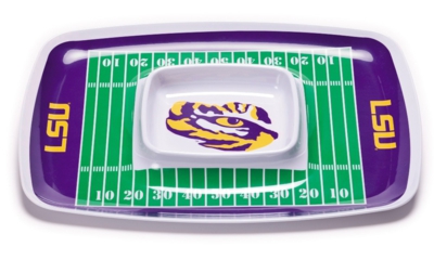 Louisiana State Tigers Football Chip & Dip Tray - Click Image to Close