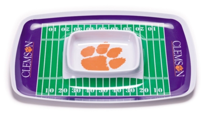 Clemson Tigers Football Chip & Dip Tray - Click Image to Close