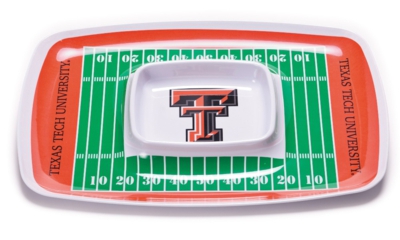 Texas Tech Red Raiders Football Chip & Dip Tray - Click Image to Close