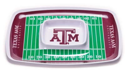 Texas A&M Aggies Football Chip & Dip Tray - Click Image to Close