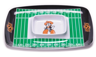 Oklahoma State Cowboys Football Chip & Dip Tray - Click Image to Close