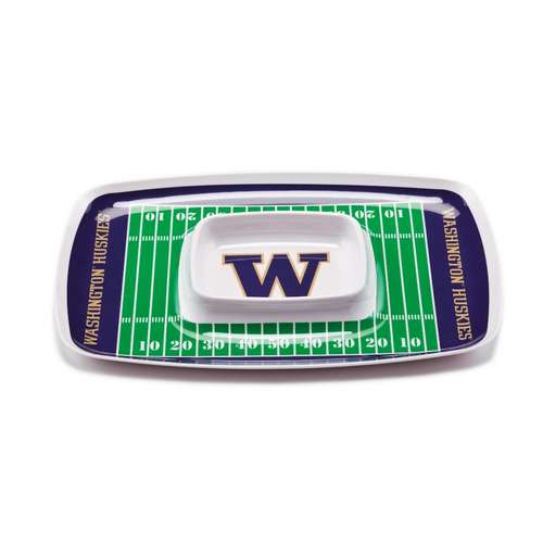 Washington Huskies Football Chip & Dip Tray - Click Image to Close