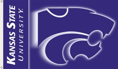 Kansas State Wildcats 2-Sided 3' x 5' Flag with Grommets - Click Image to Close