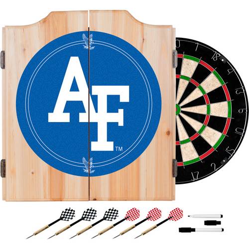 Air Force Falcons Dartboard & Cabinet - Click Image to Close