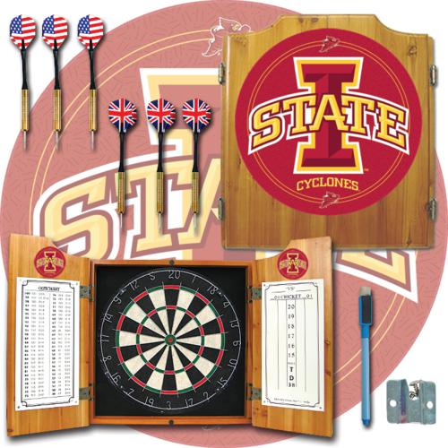 Iowa State Cyclones Dartboard & Cabinet - Click Image to Close