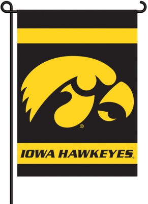 Iowa Hawkeyes 2-Sided Garden Flag - Click Image to Close