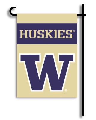 Washington Huskies 2-Sided Garden Flag - Click Image to Close