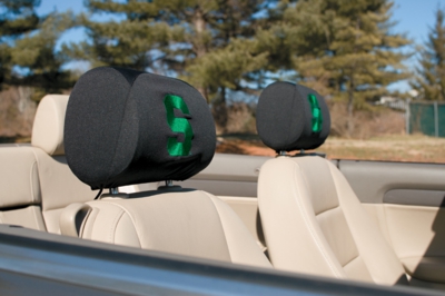 Michigan State Spartans Headrest Covers - Set Of 2 - Click Image to Close