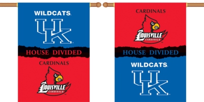 Kentucky - Louisville 2-Sided 28" X 40" House Divided Banner - Click Image to Close