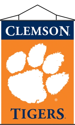 Clemson Tigers Indoor Banner Scroll - Click Image to Close