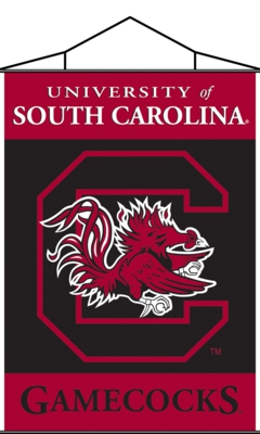 University of South Carolina Gamecocks Indoor Banner Scroll - Click Image to Close