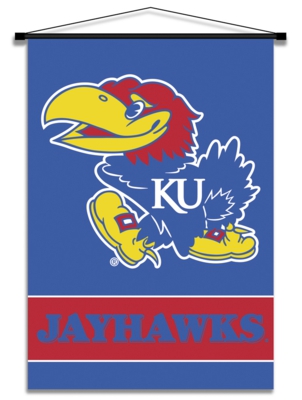 Kansas Jayhawks Indoor Banner Scroll - Click Image to Close