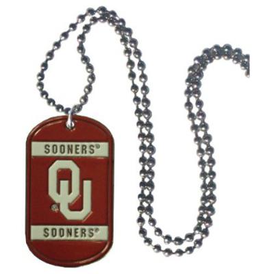 Oklahoma Sooners Dog Tag Necklace - Click Image to Close