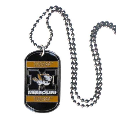 Missouri Tigers Dog Tag Necklace - Click Image to Close