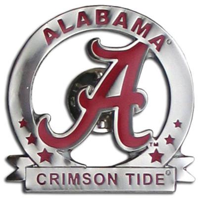 Alabama Crimson Tide Glossy College Pin - Click Image to Close
