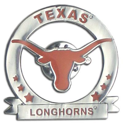 Texas Longhorns Glossy College Pin - Click Image to Close