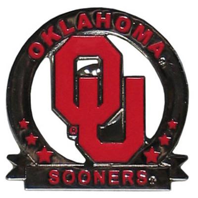 University of Oklahoma Sooners Glossy College Pin - Click Image to Close