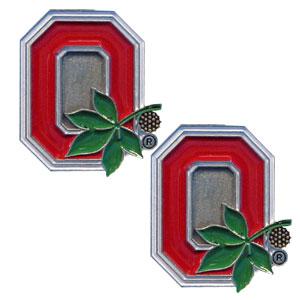 Ohio State Buckeyes Stud Earrings - Click Image to Close