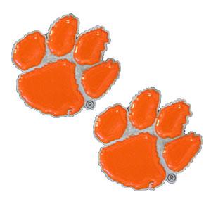 Clemson Tigers Stud Earrings - Click Image to Close