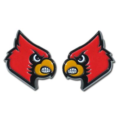 Louisville Cardinals Stud Earrings - Click Image to Close
