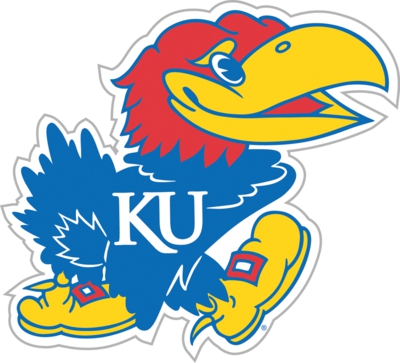 Kansas Jayhawks 12" Vinyl Magnet - Click Image to Close