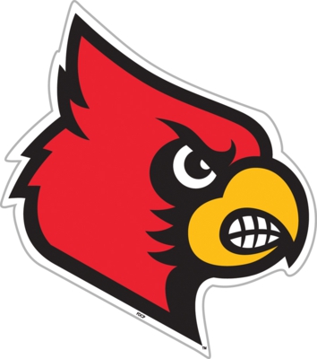 Louisville Cardinals 12" Vinyl Magnet - Click Image to Close