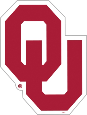 Oklahoma Sooners 12" Vinyl Magnet - Click Image to Close