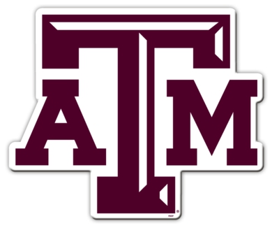 Texas A&M Aggies 12" Vinyl Magnet - Click Image to Close