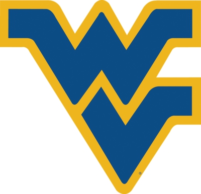 West Virginia Mountaineers 12" Vinyl Magnet - Click Image to Close