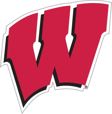 Wisconsin Badgers 12" Vinyl Magnet - Click Image to Close