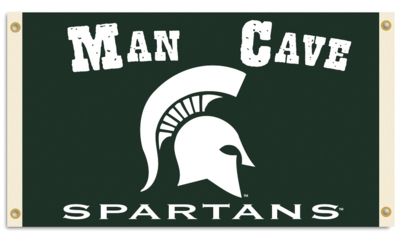 Michigan State Spartans Man Cave 3' x 5' Flag with 4 Grommets - Click Image to Close