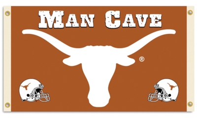 Texas Longhorns Man Cave 3' x 5' Flag with 4 Grommets - Click Image to Close