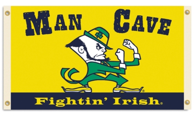 Notre Dame Fighting Irish Man Cave 3' x 5' Flag with 4 Grommets - Click Image to Close