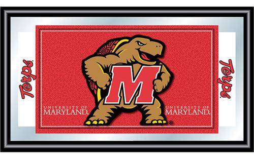 University of Maryland Terrapins Framed Logo Mirror - Click Image to Close