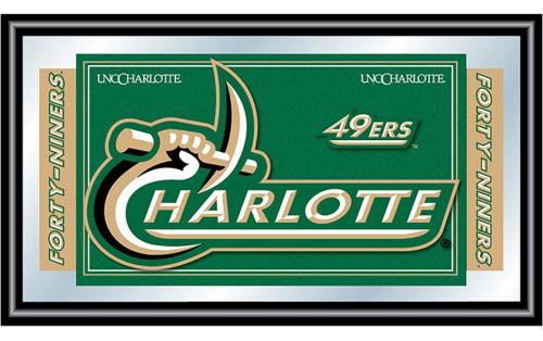 UNC Charlotte 49ers Framed Logo Mirror - Click Image to Close