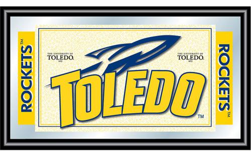 University of Toledo Rockets Framed Logo Mirror - Click Image to Close