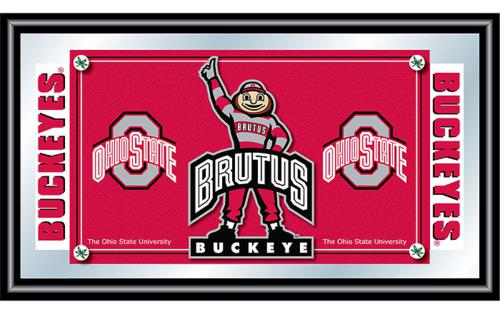 Ohio State University Buckeyes Framed Logo Mirror - Click Image to Close
