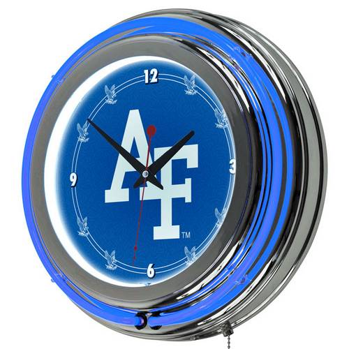 United States Air Force Academy Falcons Neon Clock - Click Image to Close