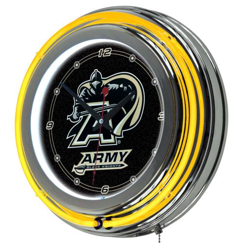 U.S. Military Academy - Army Black Knights Neon Clock - Click Image to Close