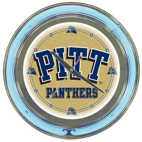 University of Pittsburgh Panthers Neon Clock - Click Image to Close