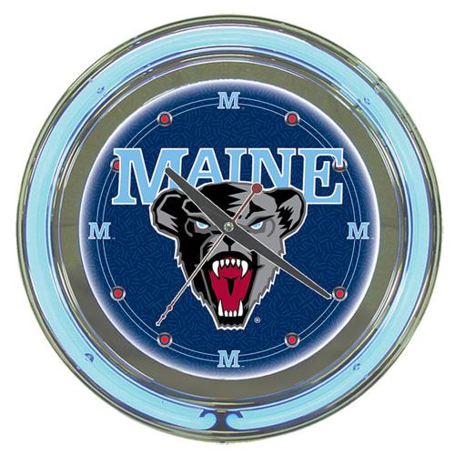 University of Maine Black Bears Neon Clock - Click Image to Close