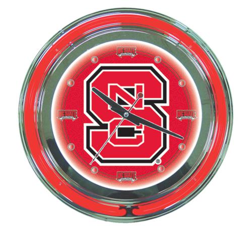 North Carolina State University Wolfpack Neon Clock - Click Image to Close